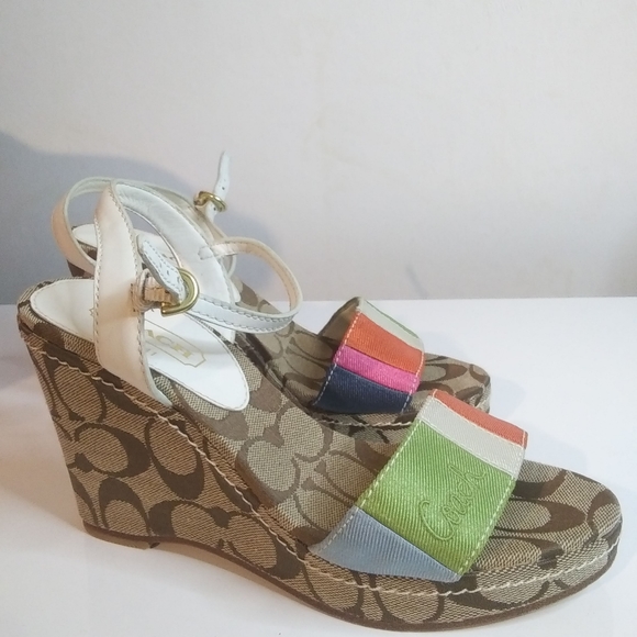 Coach 6 Anamaria Sandal Wedges - Picture 4 of 13